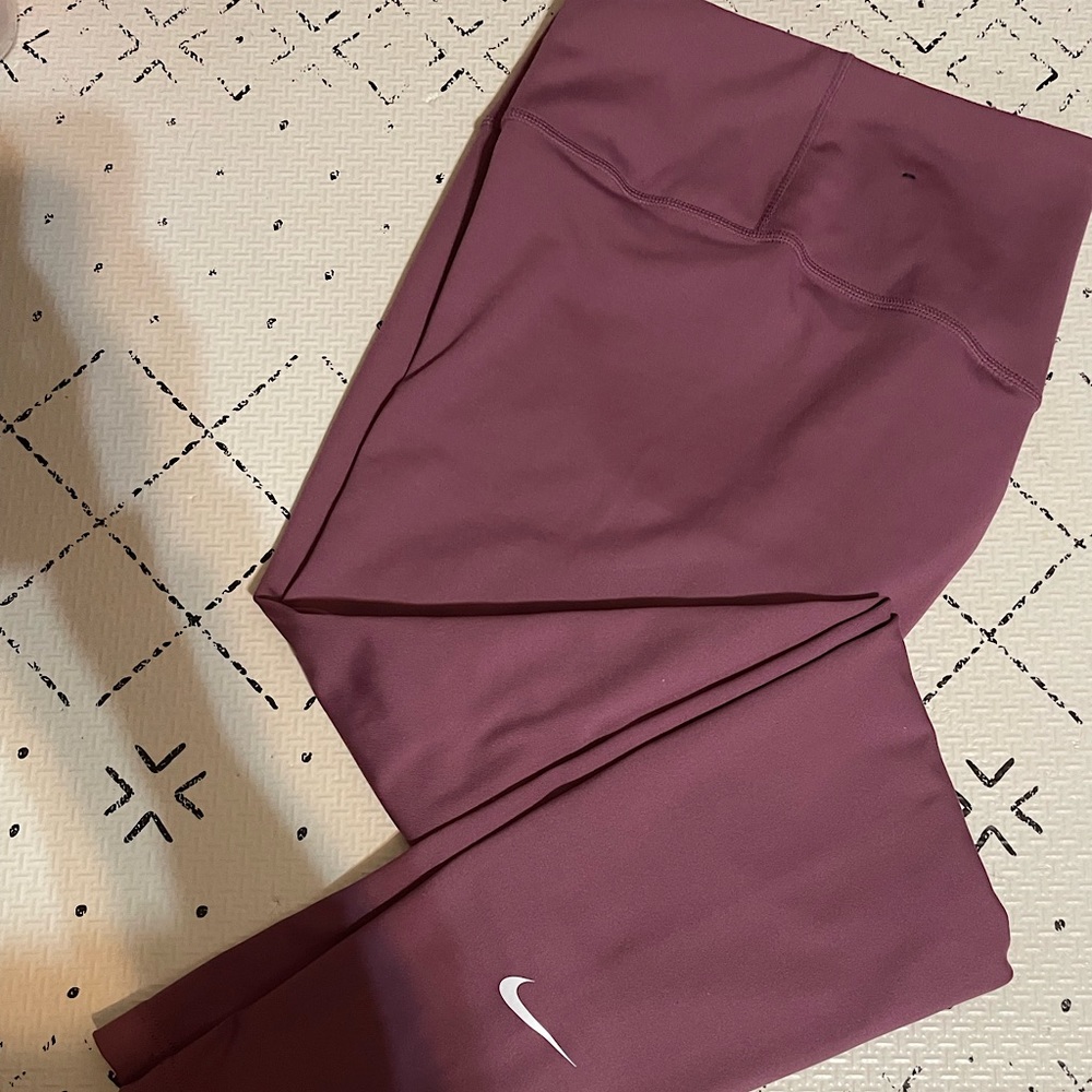 Mauve Purple Pink Nike Women Dri Fit Leggings
